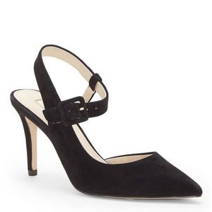LOUISE ET CIE JYCYE ANKLE STRAP PUMP - BLACK - 8